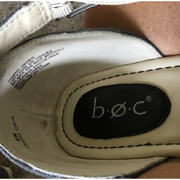 boc. strappy grey wedge sandals - Picture 6 of 6